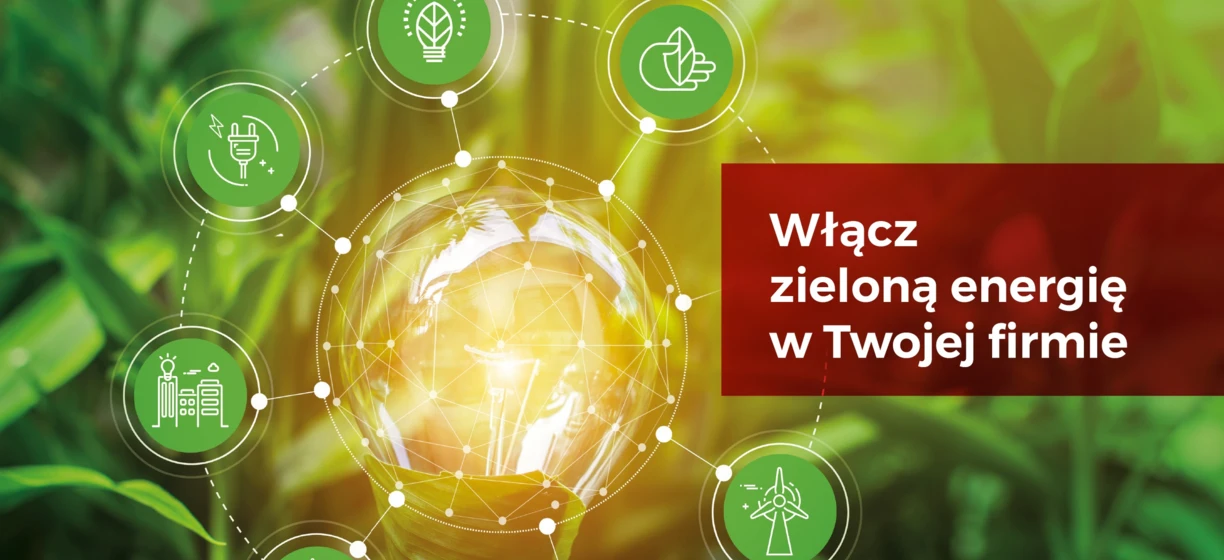 Advertisement for AVÍA Solar - UNIMOT, ENERGIA I GAZ TRADEA. Switch to green energy in your company. Logo, graphic design elements.